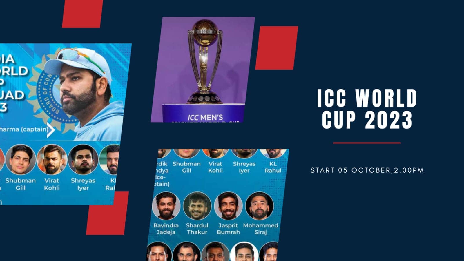 ICC World Cup 2023 Date, Schedule, Venue, Squads, Timings the busy times